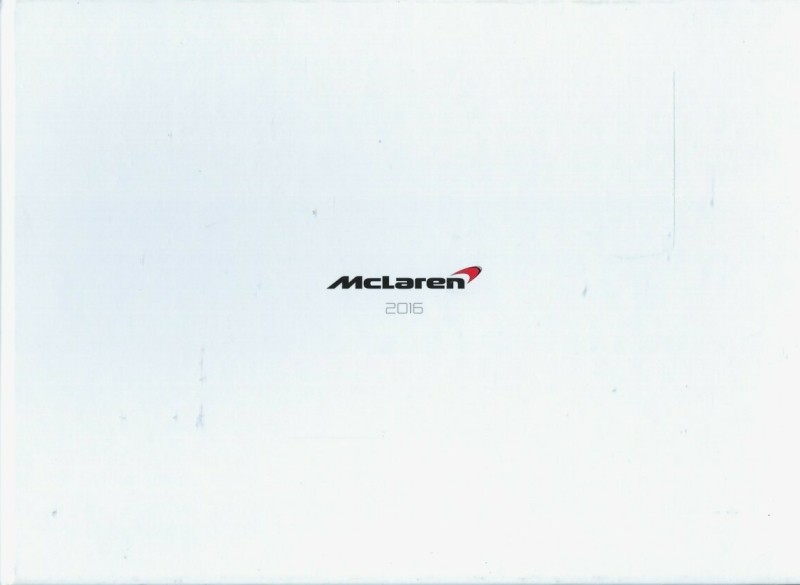 McLaren Brochure Folder 2016