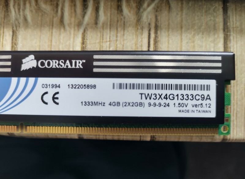 Desktop geheugen 2 x 4GB 1333 Mhz