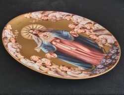 Porseleinen schaal, 'Mary Queen of Angels' (Franklin Mint)