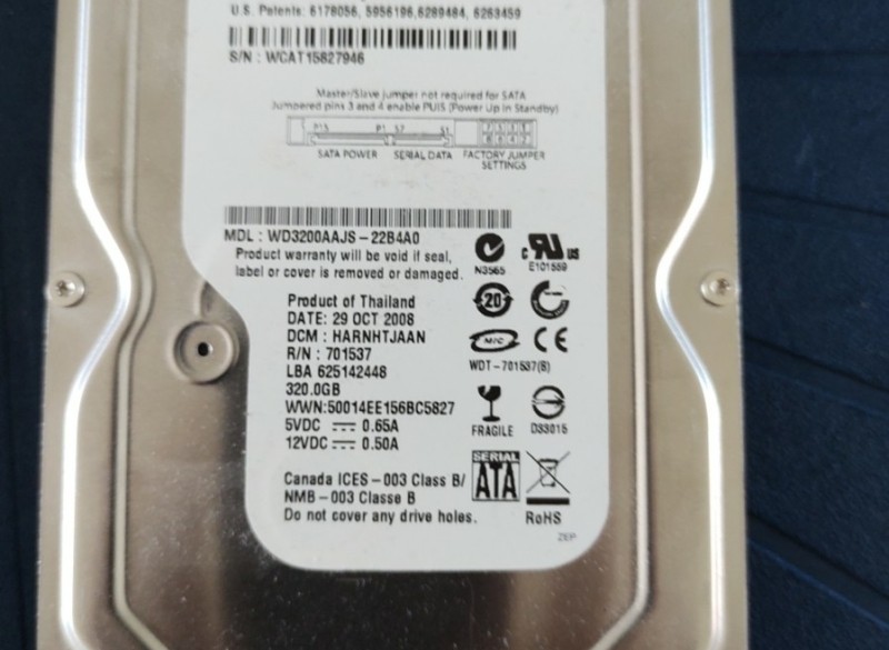 HDD WD 320gb