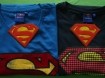 Nieuw blauw T-shirt met het logo van Superman (maat: XL).