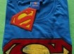 Nieuw blauw T-shirt met het logo van Superman (maat: XL).