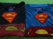 Nieuw donkerblauw T-shirt met logo van Superman (maat: XL).