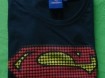 Nieuw donkerblauw T-shirt met logo van Superman (maat: XL).