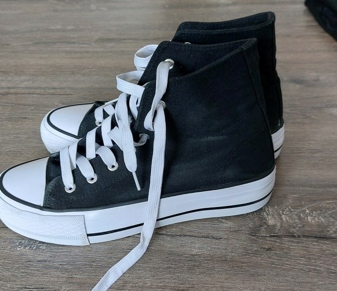 Canvas sneakers zwart maat 40