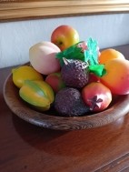 Fruitschaal met 16 stuks eco fruit