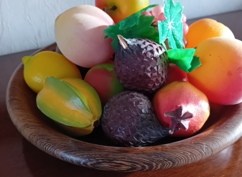 Fruitschaal met 16 stuks eco fruit