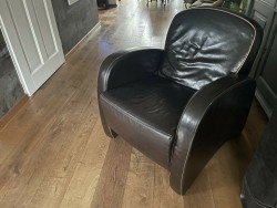 Lederen zit fauteuil 