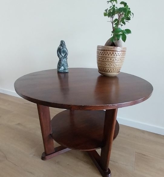 Vintage Art Deco salon/bijzettafel massief jaren ´40