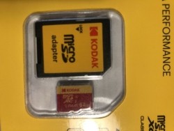 micro SD card 64GB Kodak Met adapter