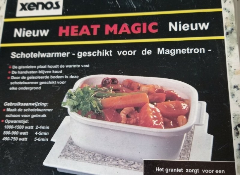 schotelwarmer. Geschikt voor de magnetron. 