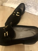 Schoen (heren) salvatore ferragamo, suede/zwart