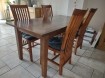 Eettafel met 4 stoelen 