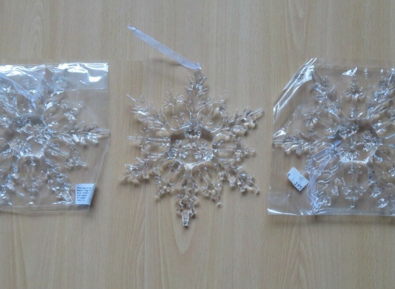 Kerststerren 3 hangers 19,5 cm ZGAN