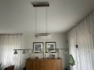 2 aluminium hanglampen en aluminium wandlamp