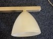 2 aluminium hanglampen en aluminium wandlamp