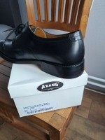 Avang zwarte lederen schoenen maat 43