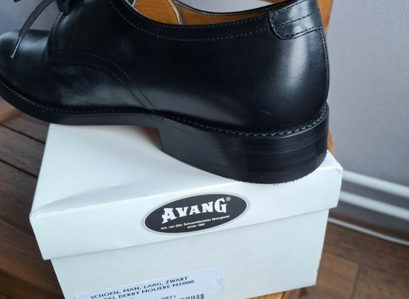 Avang zwarte lederen schoenen maat 43