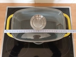 Braadpan (nieuw) rechthoekig alu 40 cm.