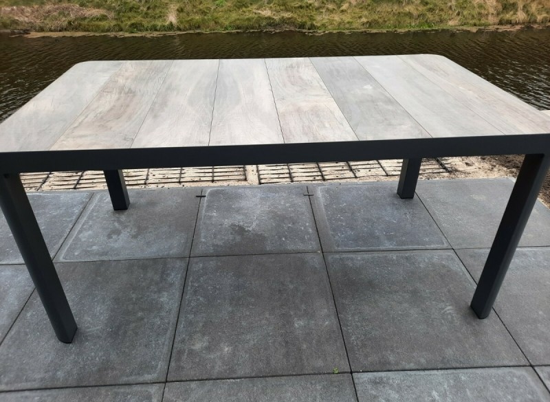 Marmaris tafel grey 160x90