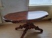 Klassieke massief houten ovalen salontafel Capriccio