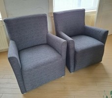 stijlvolle tijdloze comfortabele clubfauteuils, 2 stuks