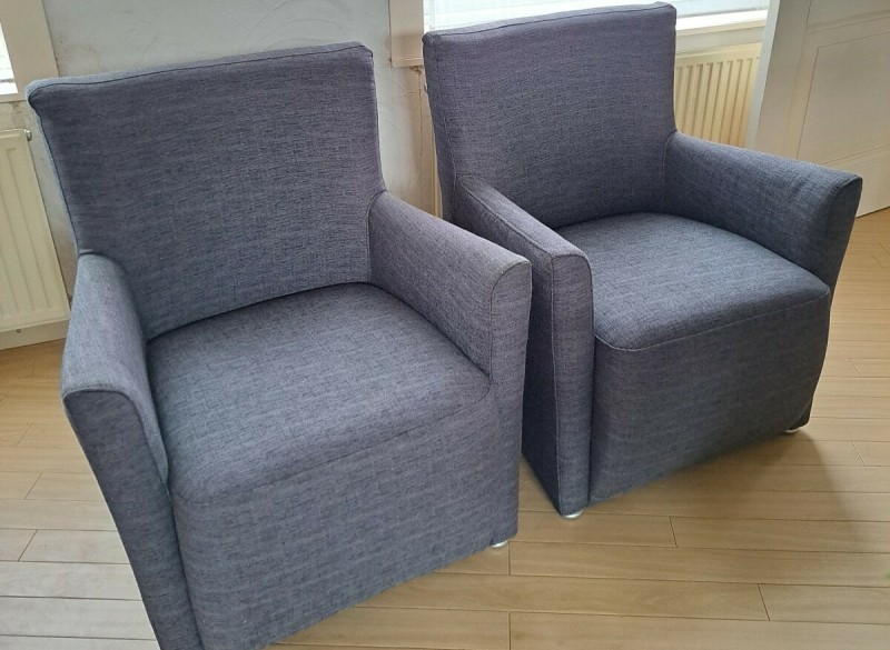 stijlvolle tijdloze comfortabele clubfauteuils, 2 stuks