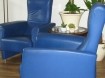 2 blauwe fauteuils