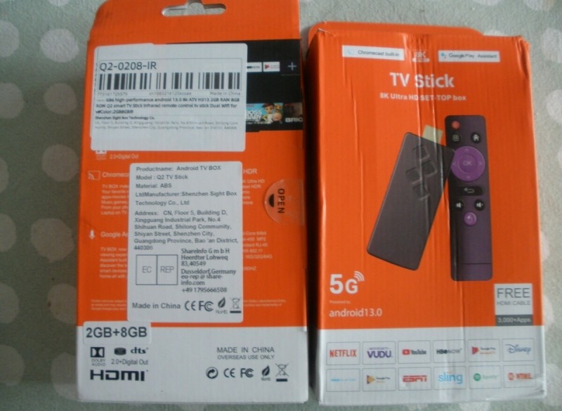 1 x TV Stick G 96 met .......