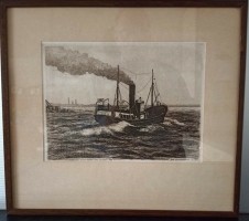 Ets. Jan Klinkenberg Stoomtrawler ,, Klaas Wijker.