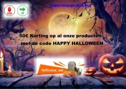 Halloween korting op al onze producten