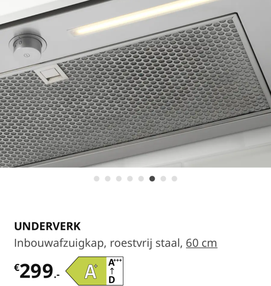 Afzuigkap IKEA Underverk, 60 cm