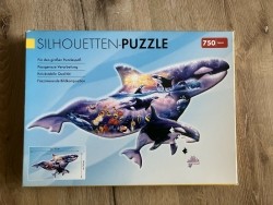 Heel mooie Silhouette puzzel vissen