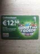 PostcodeLoterij Albert Heijn CadeauKaart T.W.V. €12.50,-