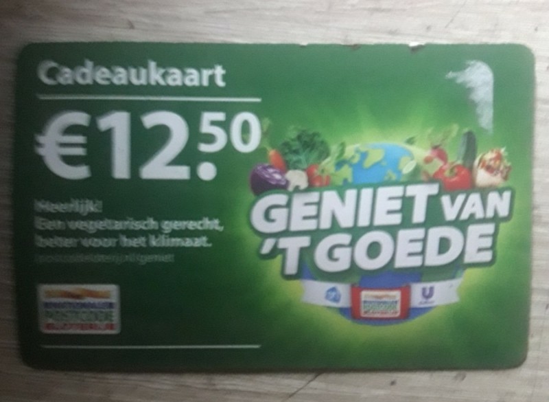 PostcodeLoterij Albert Heijn CadeauKaart T.W.V. €12.50,-