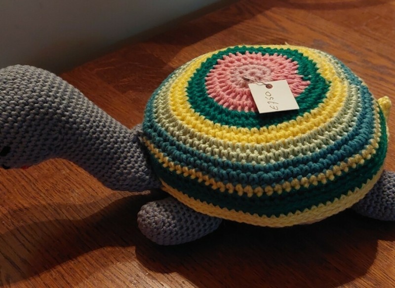 hand gemaakte knuffel schildpad