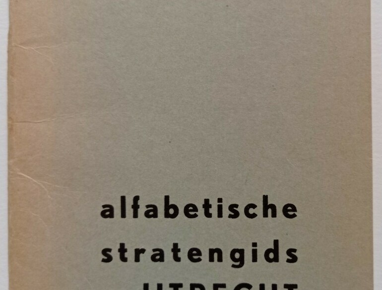 Alfabetische stratengids van Utrecht (1950-1960?)