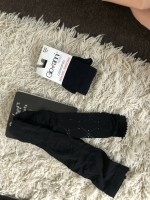 1 keer nieuwe zwarte legging 38--40 zwart open gewerkt 