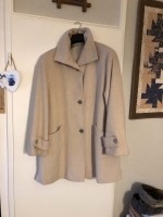 Mooie Goldix Dames Wollen Mantel Beige Winterjas - Maat 44