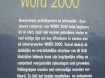 Te koop het nieuwe boek "Word 2000" van Mixing.
