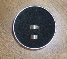 zgan SCORE ringen titanium/brons
