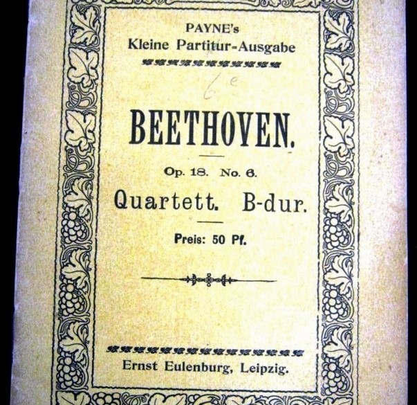 Beethoven Strijkkw Nr.6 in Bes groot, opus 18/6,ca.1911,gst