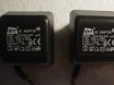 2  AC DC adaptors 2 x9,5 v Nieuw