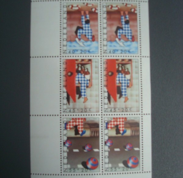 cat nr 1150, blok postfris kinderpostzegel sint of kerst