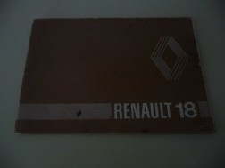 Instructieboekje Renault 18.  +/- 1978.